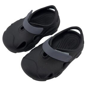 Crocs Toddler‎ All-Terrain Fisherman Sandal Black 7 Toddler C7 Slip On Like New